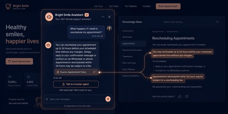 Support Chatbots in the browser